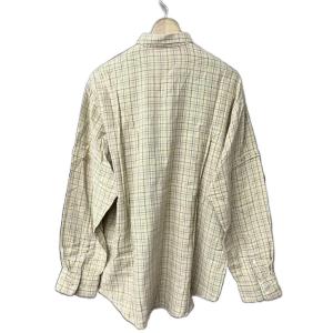 Papas チェック柄 ボタンダウン ネルシャツ 長袖 シャツ コットン 50 L 黄 イエロー
