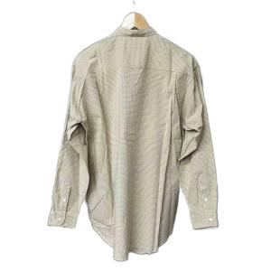 Papas ギンガムチェック シャツ 長袖 コットン M 黄 イエロー