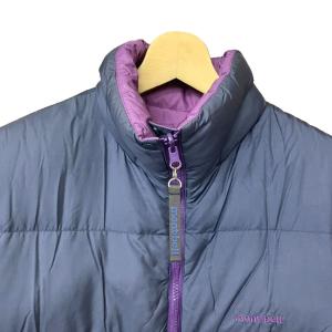 mont-bell リバーシブル ダウンジャケット アウター ナイロン XL ネイビー パープル