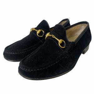 ホースビット ローファー スエード 110 0009 39.5 E ブラック