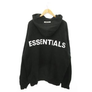 スウェット パーカー プルオーバー バックロゴプリント 裏起毛 XL 黒 ブラック /AO13 GY19