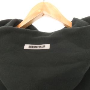 FOG ESSENTIALS スウェット パーカー プルオーバー バックロゴプリント 裏起毛 XL 黒 ブラック /AO13 GY19