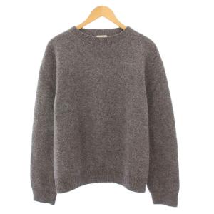 crew neck sweater ウール カシミヤ混