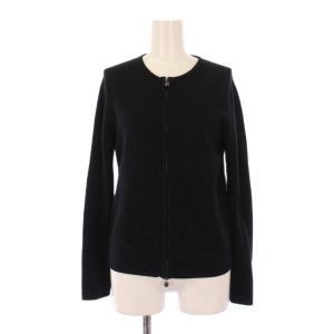 カデナジップトップ カーディガン カシミヤ SM ブラック