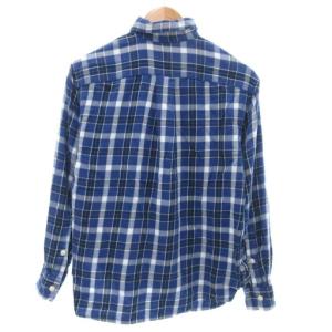 Polo by Ralph Lauren ライト フランネルシャツ 長袖 チェック 2 青 ブルー /JS GY12