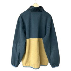 Patagonia マイクロディニ ハーフジップ プルオーバー フリース XL 紺 ネイビー 茶 ブラウン STY26200FA22