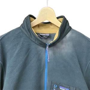 Patagonia マイクロディニ ハーフジップ プルオーバー フリース XL 紺 ネイビー 茶 ブラウン STY26200FA22