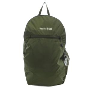 美品 ポケッタブルバックパック リュックサック リップストップ ナイロン 15L 緑 グリーン 1123977