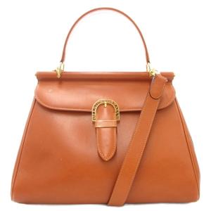 ハンドバッグ ショルダー 2WAY レザー 本革 茶 ブラウン /AE GY47