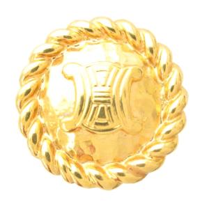 CELINE トリオンフ マカダム スカーフリング イヤリング ゴールドカラー /AE GY47