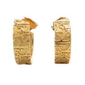 イヤリング トロッター フープ ロゴ ゴールドカラー /AE GY47