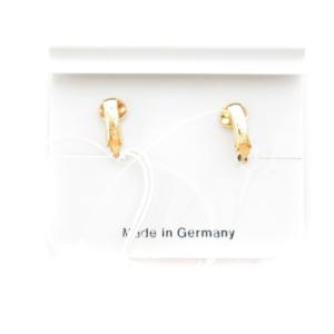 Christian Dior ラインストーンロゴティアドロップコスチュームイヤリング しずく型 ゴールドカラー /AE GY47
