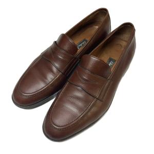 コインローファー レザー 革靴 8.5 ブラウン UG0094