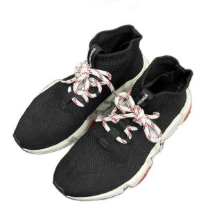 BALENCIAGA スピードトレーナー レースアップ シューズ スニーカー 靴 24.5cm 黒 ブラック AA