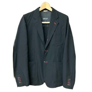 ウール縮絨3Bジャケット テーラードジャケット S ブラック DL-J047