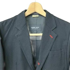 Comme des Garçons Homme Deux ウール縮絨3Bジャケット テーラードジャケット S ブラック DL-J047