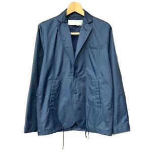 × フミトガンリュウ FUMITO GANRYU コーチジャケット ナイロン ジャケット S 青 ブルー