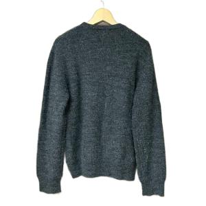 A.P.C. ウール クルーネック ニット セーター 長袖 無地 M ダークグレー