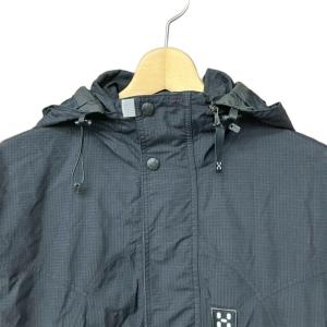 Haglofs GORE-TEX ゴアテックス マウンテンパーカー フーディー ジップアップ ドロスト S 黒 ブラック