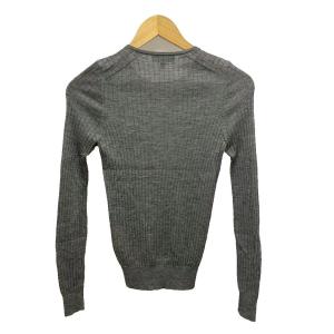 Drawer 18G リブクルーネックニット カットソー カシミヤ シルク混 長袖 6513-106-0433 1 グレー