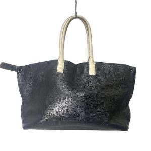 AKRIS アイトートバッグ ブラック ホワイト