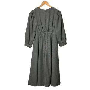 Nolley's ウォッシャブルウールライクワンピース ロング 長袖 38 グレー 2-0035-6-07-009