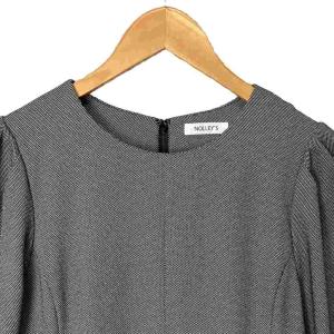 Nolley's ウォッシャブルウールライクワンピース ロング 長袖 38 グレー 2-0035-6-07-009