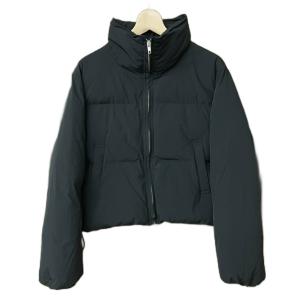 中綿スタンドショートジャケット 中綿 スタンドカラー 長袖 ジップアップ F 黒 ブラック DCZ1032307A0009