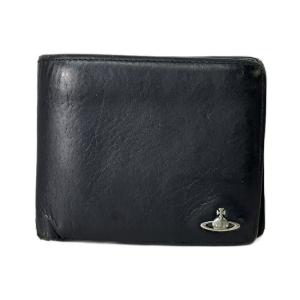 オーブ 二つ折り財布 レザー ブラック