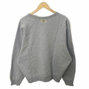 Papas スウェット トレーナー ヘンリーネック ラグランスリーブ ロゴ 長袖 L グレー