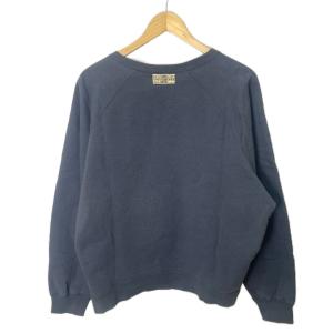 Papas スウェット トレーナー ヘンリーネック ラグランスリーブ ロゴ 長袖 L 紺 ネイビー