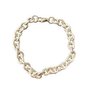 ラウンド リンク シルバー チェーン ブレスレット AG925