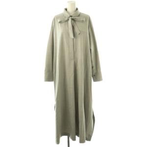 25SS ミルドビスウール ワンピース 38 グレー