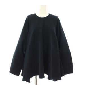 センタードレーププルオーバー CENTER DRAPE PULLOVER カットソー ブラウス 長袖 38