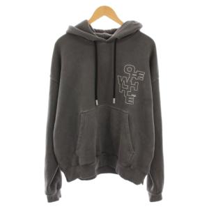 プルオーバー パーカー M グレー ウォッシュ加工 OMBB085F24FLE007