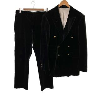 セットアップ 48 ブラック ヴィンテージ オーブボタン ベロア