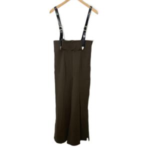TOGA ARCHIVES サスペンダー付き ワイドパンツ スラックス TP71-JF507 36 カーキ系