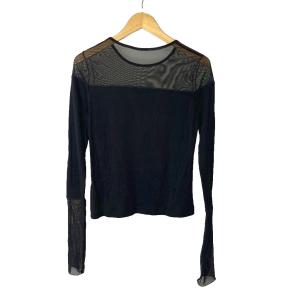 Adam et Rope' シアードッキングプルオーバー カットソー 長袖 GAM22400B F ブラック