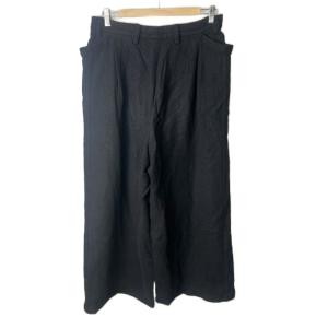 Edwina Horl ツイードイージーワイドパンツ パンツ ツイード S ブラック