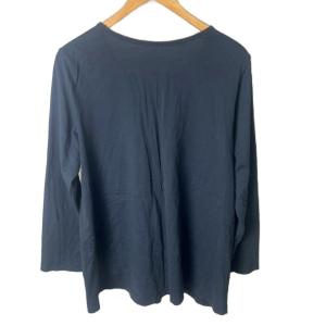 KANATA ロングスリーブ カットソー Tシャツ クルーネック 2 ネイビー