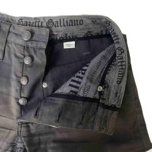 John Galliano フレアパンツ パンツ グレー アーカイブ ボタンフライ 44