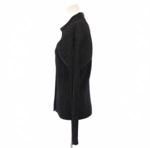 PLEATS PLEASE ISSEY MIYAKE イッセイミヤケ ブラウス 3 ブラック