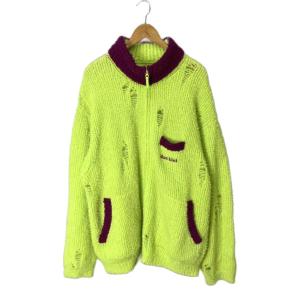 MEN FLEECE TRIM KNIT BLOUSON