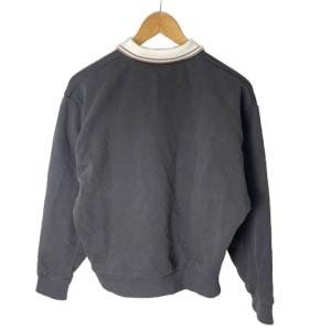 FRED PERRY ジップ ネック カラー スウェットシャツ ポロシャツ ハーフジップ 長袖 G1149 US 6 グレー