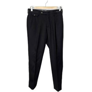 スラックス センタープレスパンツ ジェントルマンフィット タックパンツ ウール 44 ダークグレー