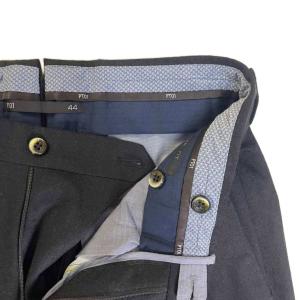 PT01 スラックス センタープレスパンツ ジェントルマンフィット タックパンツ ウール 44 ダークグレー