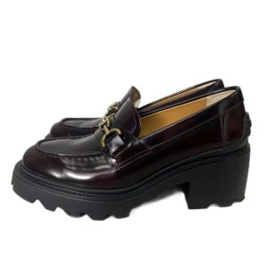 TOD'S 厚底 ローファー 36.5 ボルドー