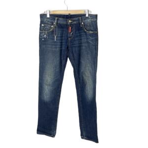 ペイント加工デニムパンツ ジーンズ 71LA329 46 インディゴ