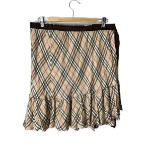 ノバチェック巻きスカート 巻きスカート ラップスカート 38 ベージュ