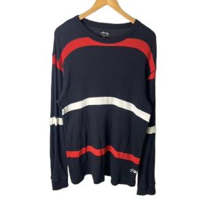 ボーダーTシャツ ロンT カットソー 長袖 XL ネイビー